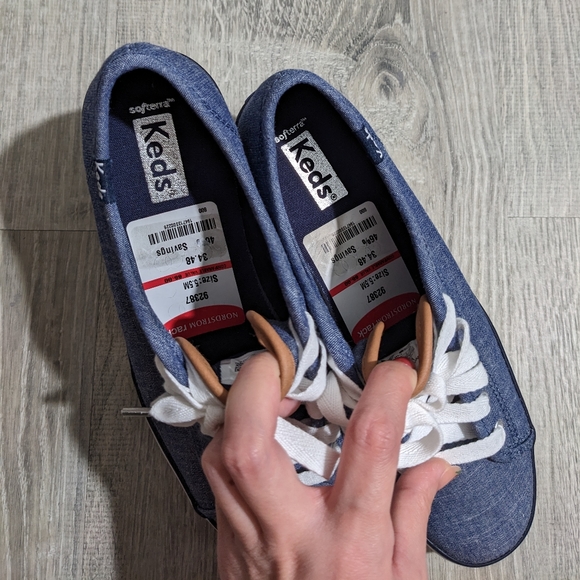 NWT Keds triple kick chambray platform sneakers - Picture 2 of 4